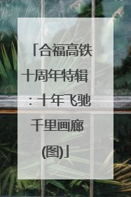合福高铁十周年特辑：十年飞驰 千里画廊(图)