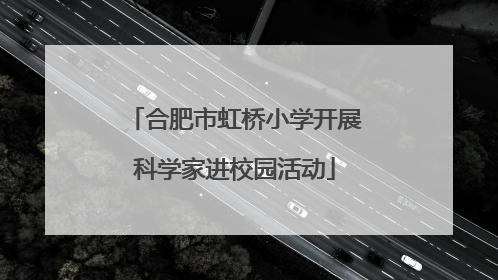 合肥市虹桥小学开展科学家进校园活动