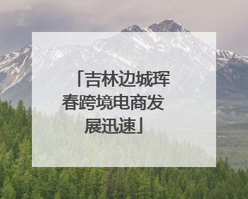 吉林边城珲春跨境电商发展迅速