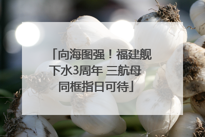 向海图强！福建舰下水3周年 三航母同框指日可待