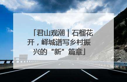 君山观潮｜石榴花开，峄城谱写乡村振兴的“新”篇章