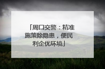 周口交警：精准施策除隐患，便民利企优环境