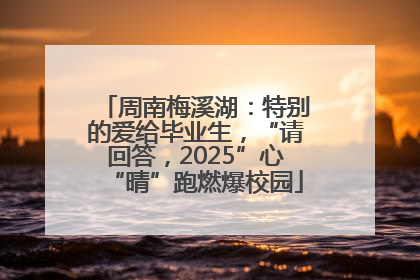 周南梅溪湖：特别的爱给毕业生，“请回答，2025”心“晴”跑燃爆校园