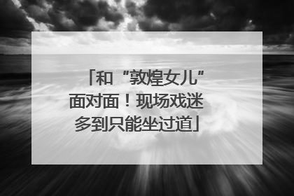 和“敦煌女儿”面对面！现场戏迷多到只能坐过道