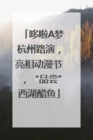 哆啦A梦杭州路演，亮相动漫节，“品尝”西湖醋鱼