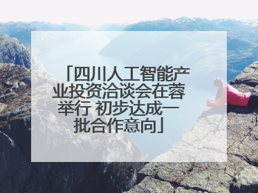 四川人工智能产业投资洽谈会在蓉举行 初步达成一批合作意向