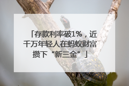 存款利率破1%，近千万年轻人在蚂蚁财富攒下“新三金”
