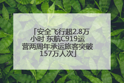 安全飞行超2.8万小时 东航C919运营两周年承运旅客突破157万人次