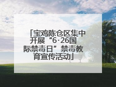 宝鸡陈仓区集中开展“6･26国际禁毒日”禁毒教育宣传活动