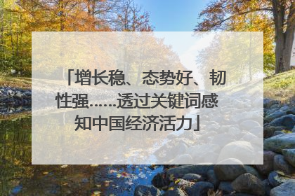 增长稳、态势好、韧性强……透过关键词感知中国经济活力