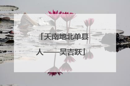 天南地北单县人——吴吉跃