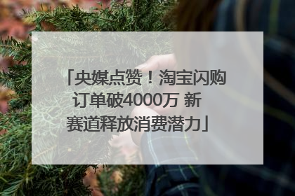 央媒点赞！淘宝闪购订单破4000万 新赛道释放消费潜力