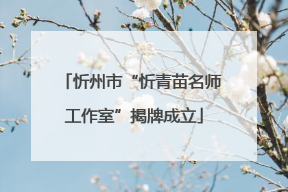 忻州市“忻青苗名师工作室”揭牌成立