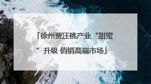 徐州贾汪桃产业“甜蜜”升级 俏销高端市场