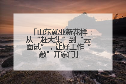山东就业新花样：从“赶大集”到“云面试”，让好工作“敲”开家门