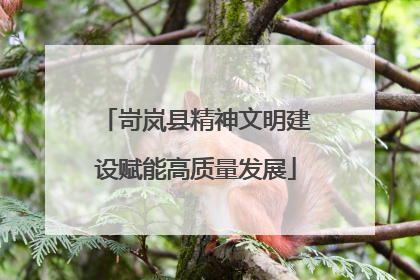 岢岚县精神文明建设赋能高质量发展
