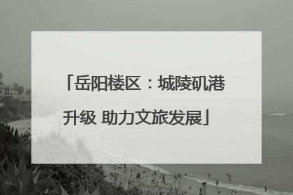 岳阳楼区：城陵矶港升级 助力文旅发展