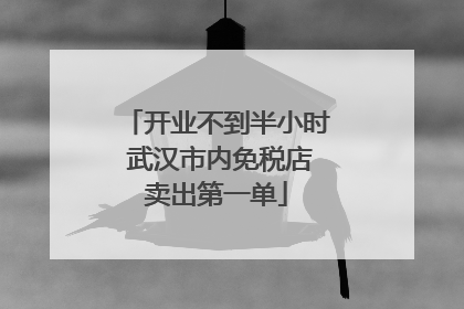 开业不到半小时 武汉市内免税店卖出第一单
