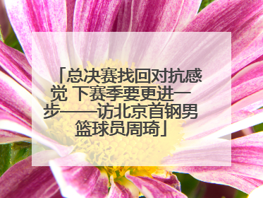 总决赛找回对抗感觉 下赛季要更进一步——访北京首钢男篮球员周琦