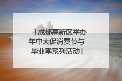 成都高新区举办年中大促消费节与毕业季系列活动