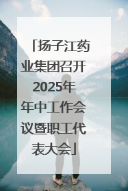 扬子江药业集团召开2025年年中工作会议暨职工代表大会