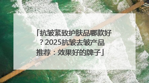 抗皱紧致护肤品哪款好？2025抗皱去皱产品推荐：效果好的牌子