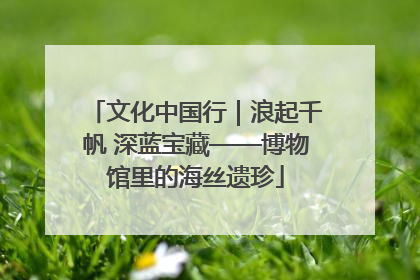 文化中国行｜浪起千帆 深蓝宝藏——博物馆里的海丝遗珍