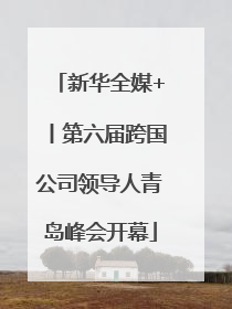 新华全媒+丨第六届跨国公司领导人青岛峰会开幕