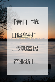 昔日“抗日堡垒村”，今朝富民产业新