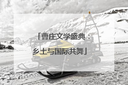 曹庄文学盛典：乡土与国际共舞