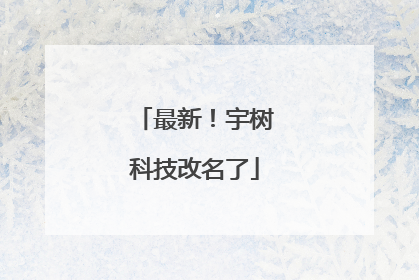 最新！宇树科技改名了