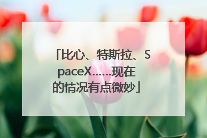 比心、特斯拉、SpaceX……现在的情况有点微妙