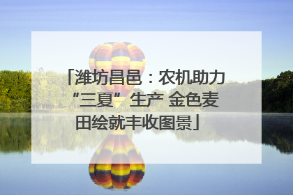 潍坊昌邑：农机助力“三夏”生产 金色麦田绘就丰收图景