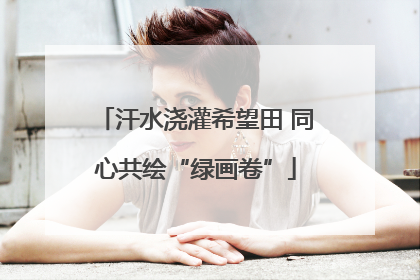 汗水浇灌希望田 同心共绘“绿画卷”