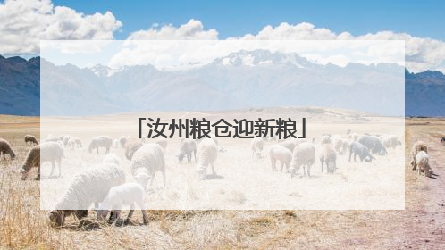 汝州粮仓迎新粮