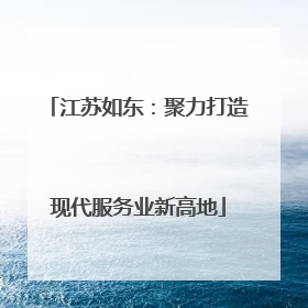 江苏如东：聚力打造现代服务业新高地