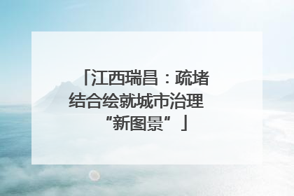 江西瑞昌：疏堵结合绘就城市治理“新图景”