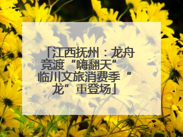 江西抚州：龙舟竞渡“嗨翻天” 临川文旅消费季“龙”重登场