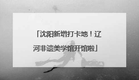 沈阳新增打卡地！辽河非遗美学馆开馆啦