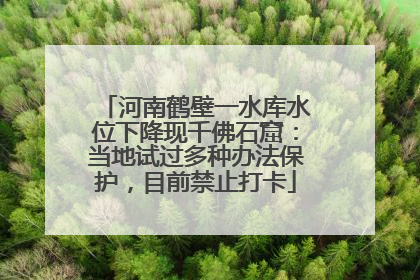 河南鹤壁一水库水位下降现千佛石窟：当地试过多种办法保护，目前禁止打卡