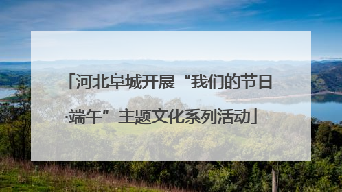 河北阜城开展“我们的节日·端午”主题文化系列活动