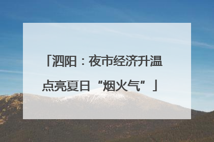 泗阳：夜市经济升温 点亮夏日“烟火气”