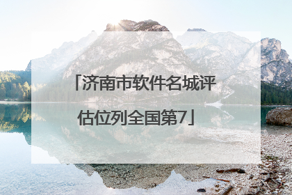 济南市软件名城评估位列全国第7