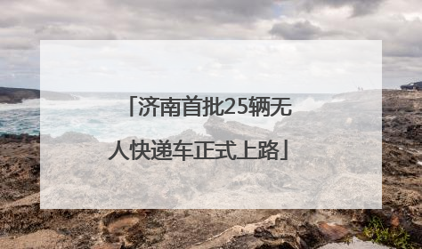 济南首批25辆无人快递车正式上路
