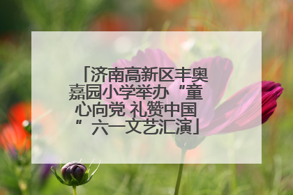 济南高新区丰奥嘉园小学举办“童心向党 礼赞中国”六一文艺汇演