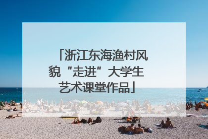 浙江东海渔村风貌“走进”大学生艺术课堂作品