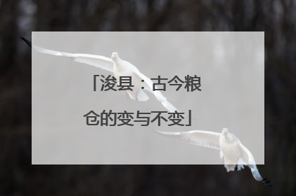 浚县：古今粮仓的变与不变