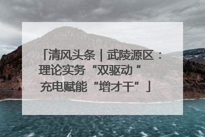 清风头条｜武陵源区：理论实务“双驱动 ” 充电赋能“增才干”