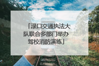 渌口交通执法大队联合多部门举办驾校消防演练