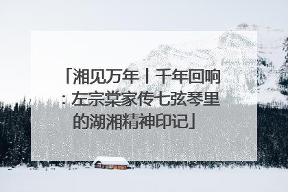 湘见万年丨千年回响：左宗棠家传七弦琴里的湖湘精神印记